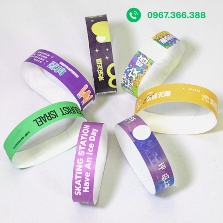 Vòng đeo tay giấy sự kiện