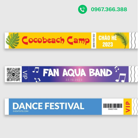 Vòng đeo tay giấy sự kiện