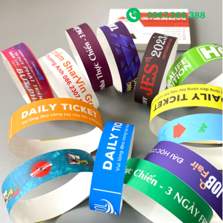 Vòng đeo tay giấy sự kiện