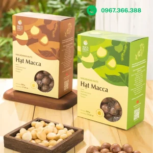 Hộp giấy đựng hạt macca