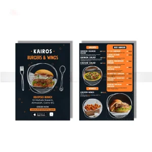 Menu Bồi Format